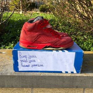 Jordan 5 Red Suede Trade